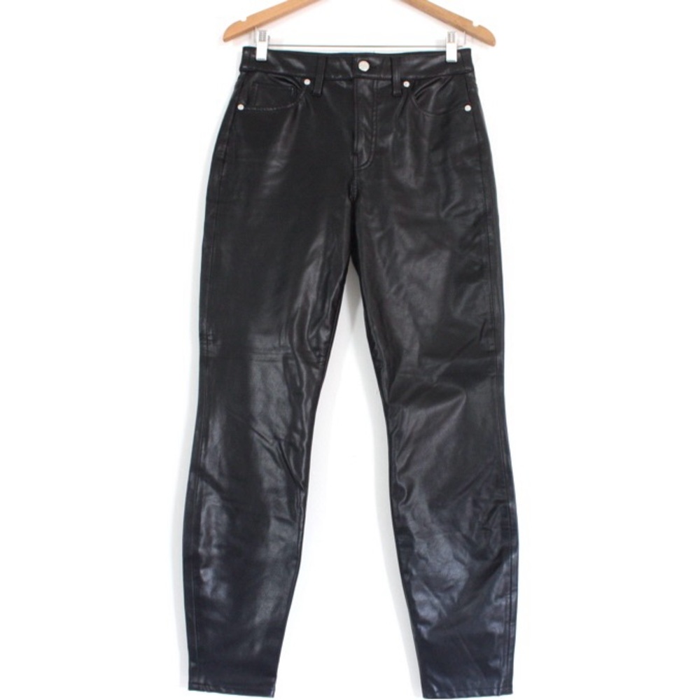Veronica Beard Debbie Ankle Skinny High Rise Faux Leather Pants